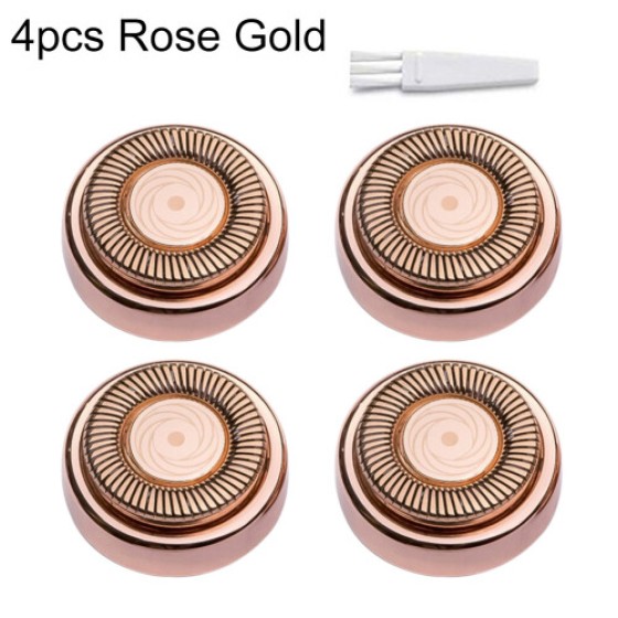 Alat Penghilang Rambut Wajah Wanita, dengan 4 Kepala Pengganti, Pengisian USB